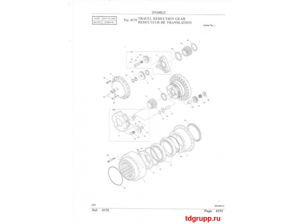 K1003134 �������� ���� Doosan DX340LCA