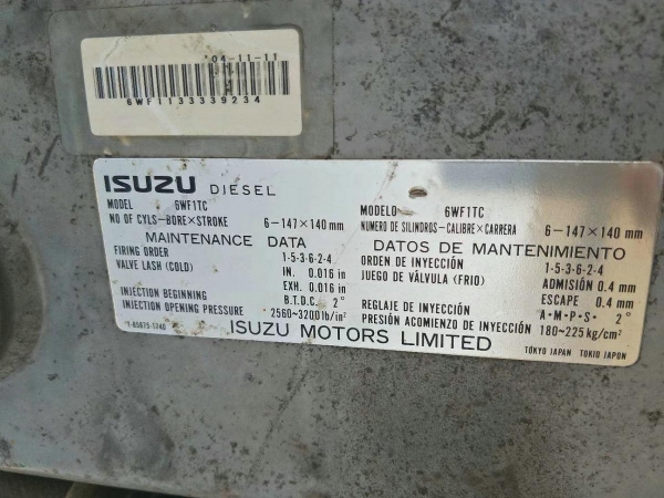 ��������� Isuzu 6WF1TC