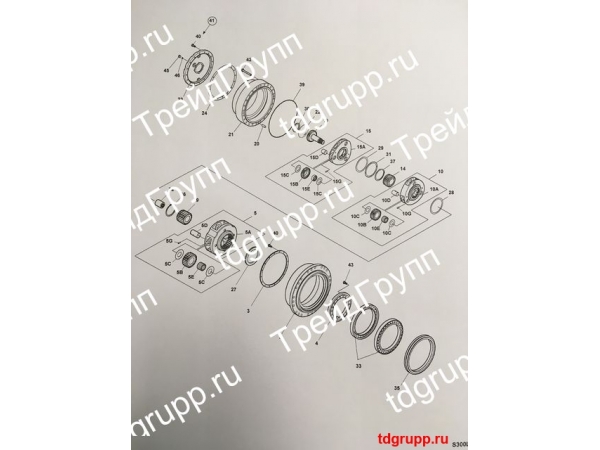 404-00098� �������� �������� (travel reduction) Doosan DX300LC
