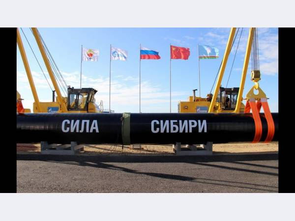 Поставки российского газа в Китай по газопроводу